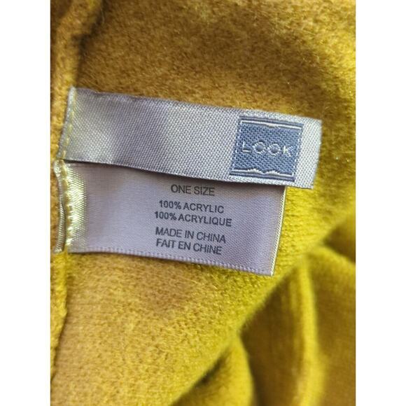 Look Sweater Vest Woman's OS Yellow Draped Open Front‎ Lagenlook 4 in 1 Shawl - Picture 8 of 12